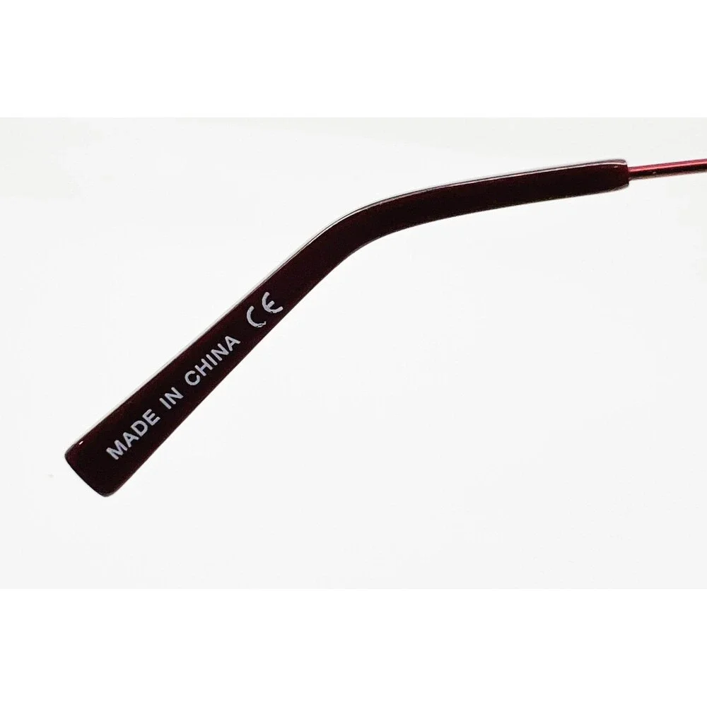 ED Ellen DeGeneres Eyeglasses Womens Burgundy Touro MBURG Polka Dot 54-15-140